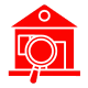 Red home inspection graphic