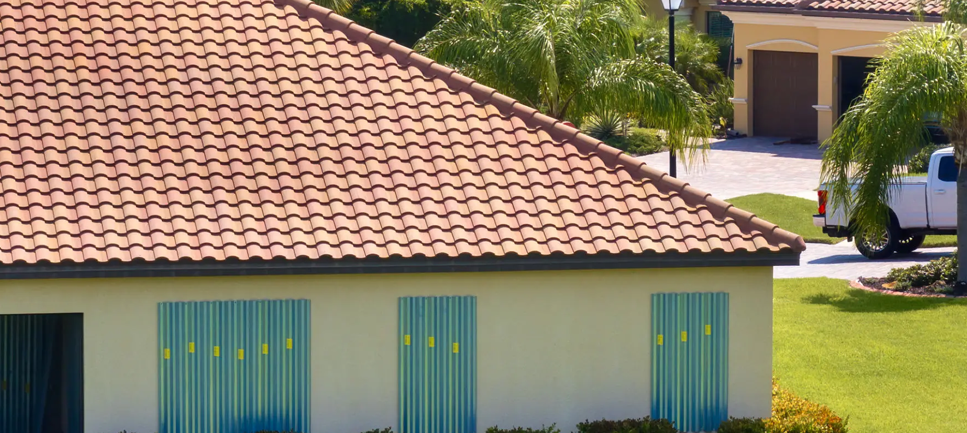 Tropical home with storm protection